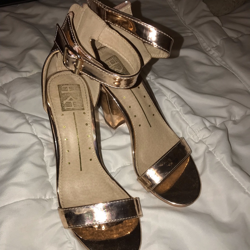 Rose gold heels
